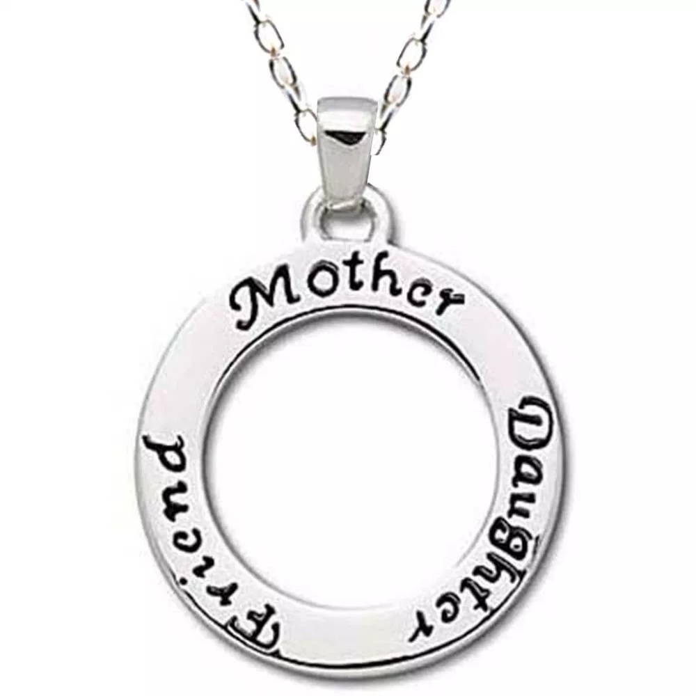 Mother Daughter Friend Sterling Silver Necklace